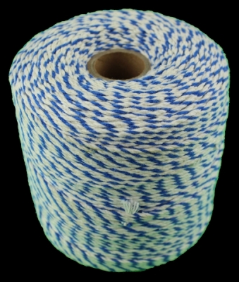 Wurstgarn blau / weiß 500 g Spule